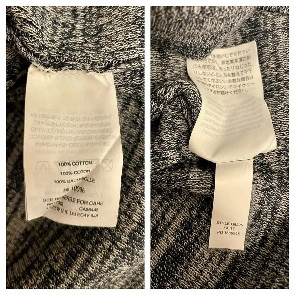 J. Crew ribbed pullover sweater with snap sleeves. Size S.